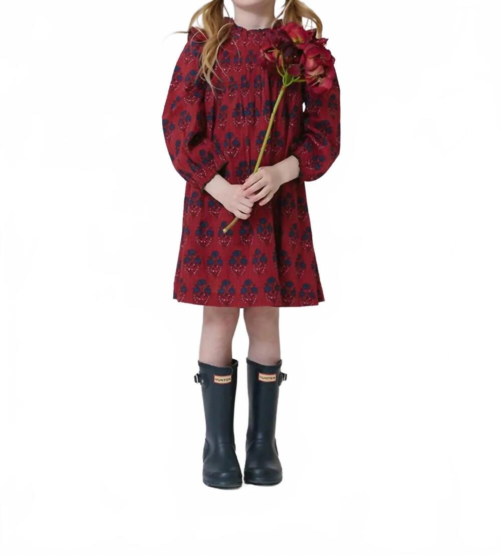 NEW PINK CHICKEN jaipur dress in red autumn